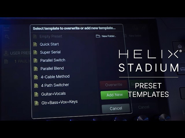 Line 6 Helix Stadium | Stadium Tour | Preset Templates