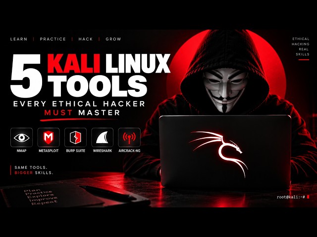 5 Kali Linux Tools Every Ethical Hacker Must Master | Ethical hacking tutorial