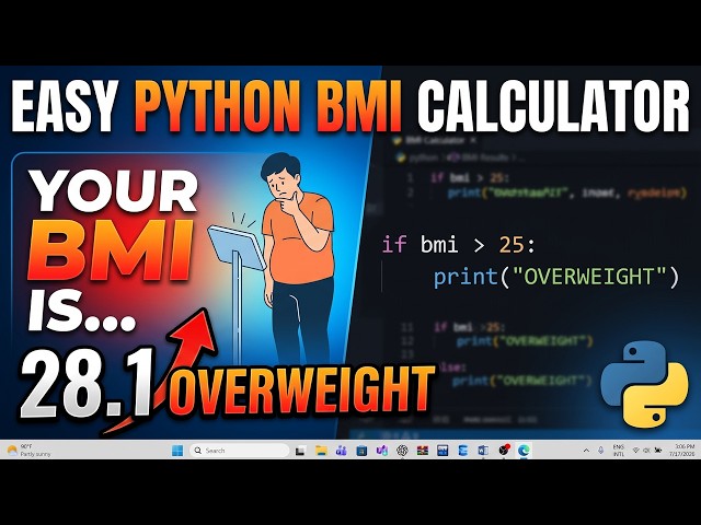 ការសរសេរកូដបង្កើតBMI Calculatorក្នុងPython Programm