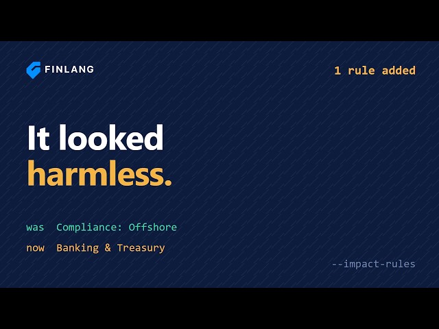 What breaks if I change this rule? Impact analysis before you ship