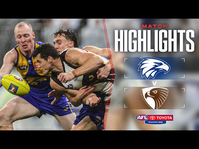 West Coast Eagles v Hawthorn Highlights | Round 24, 2026 | AFL