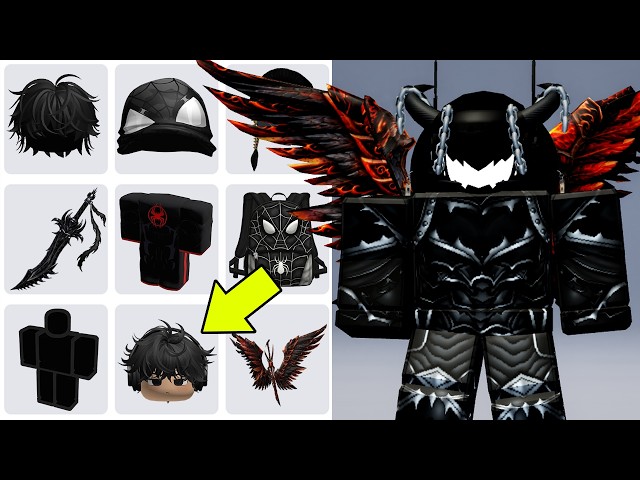 ⚫45 FREE BLACK ITEMS AND LIMITED UGC IN ROBLOX!