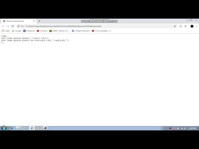 PHP Script - randomly generated number