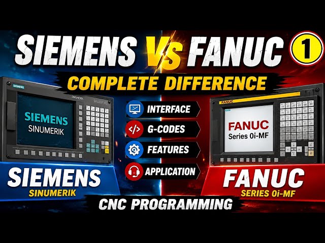 Siemens vs Fanuc CNC Lathe | Complete Difference | G-Code, Programming & Control Panel | Part 1