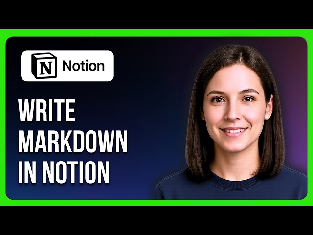 How To Write Markdown In Notion