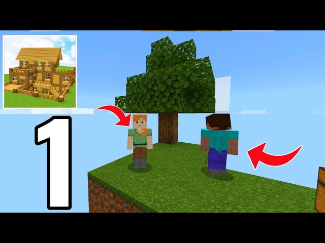 Block Crazy Robo World - MULTIPLAYER SKYBLOCK - Survival Gameplay Part 1