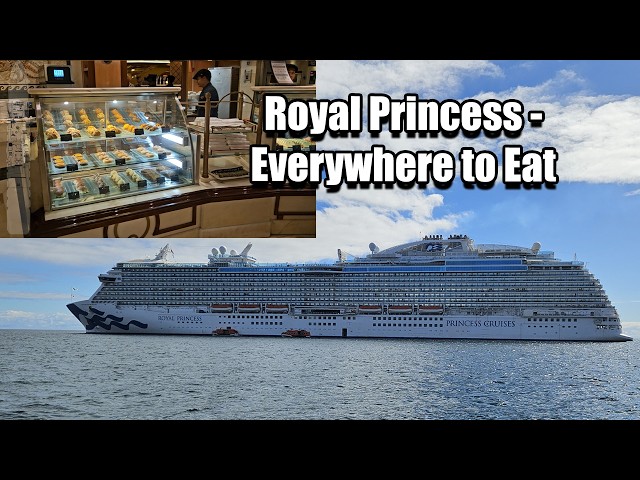 All the food options on the Royal Princess  - a mini ship tour