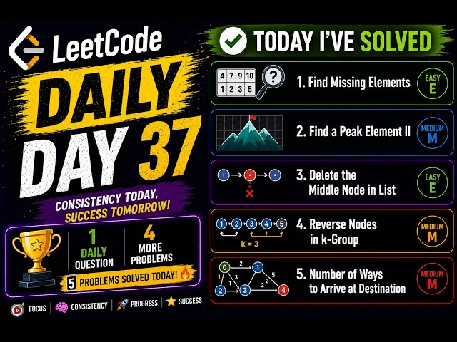 Leetcode Daily Day 37 + 4 Qs