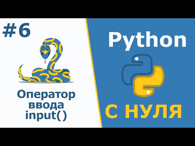 Оператор ввода input() | Python с Нуля | Урок 6