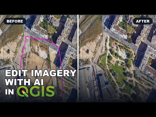 QGIS + Generative AI: Simulate Any Project on Aerial Imagery