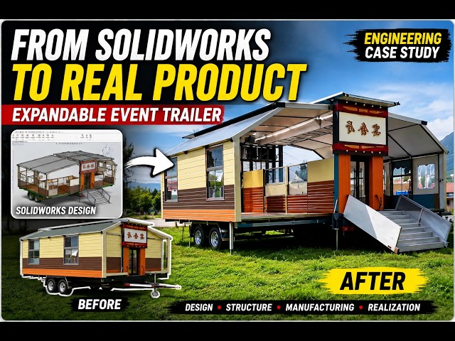 From SolidWorks to a Real Expandable Event Trailer | Engineering Case Study