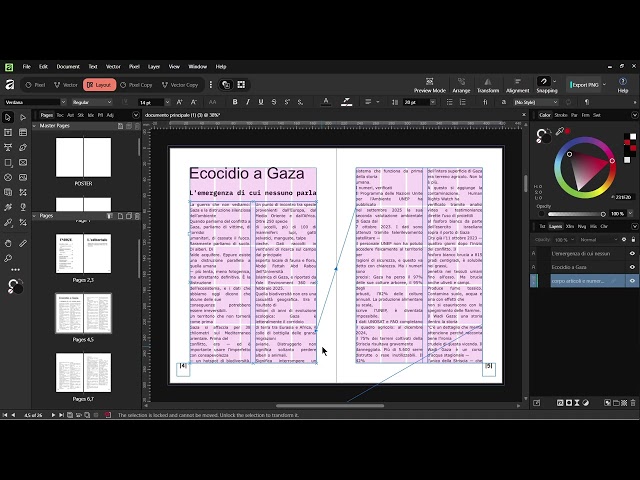 Tutorial Affinity come cambiare le guide e gestire le immagini