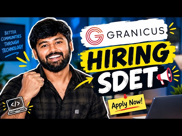 Granicus Hiring SDET | Remote & Hybrid QA Jobs 2026 | Apply Now! 🚀