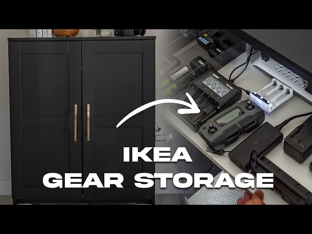 DIY Ikea Camera Gear Storage & Charging Station