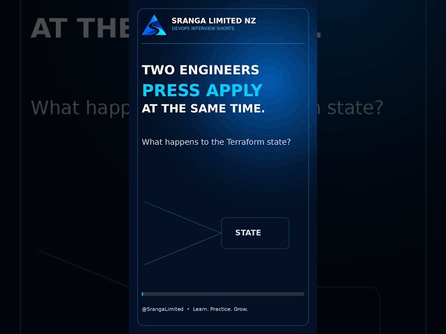 Two Engineers Run Terraform at the Same Time—What Happens? | DevOps Interview #Shorts