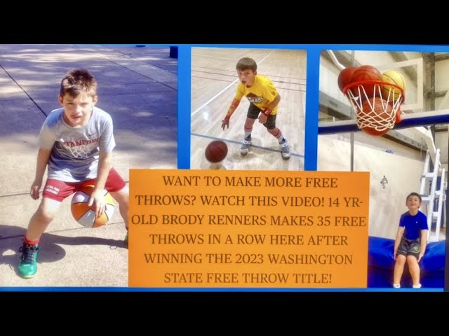 Do you want to make more free throws? 14 yr-old Brody Renners makes 35 in a row here!