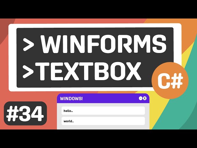 Learn C# - Textbox - Episode #34