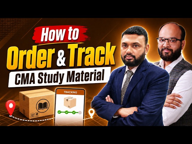 How to Track CMA Study Material | How to Order CMA Study Material | CMA Study Material Tracking