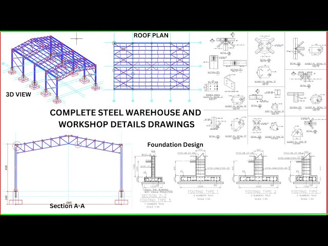 Protastructure Tutorial[Creating Steel Warehouse Detail Drawings in Protasteel]