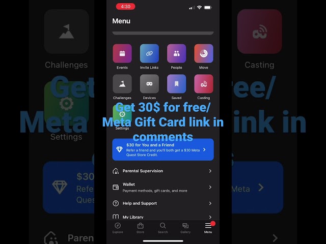 Get $30 for free Meta Quest