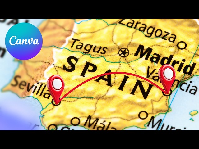 How to Make a Map Animation in Canva (Easy Tutorial!)