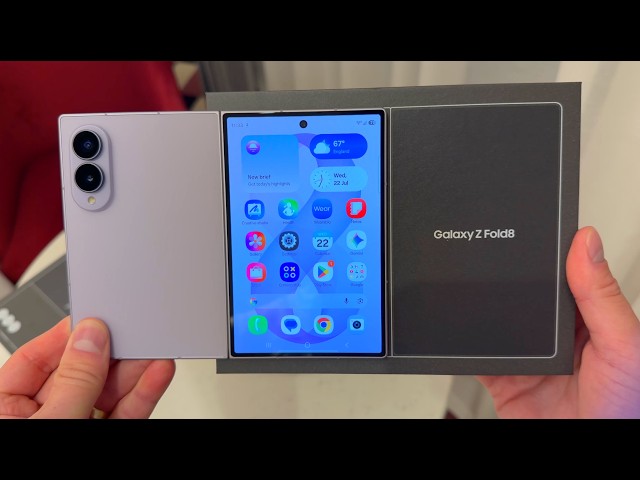 Samsung Galaxy Z Fold 8 Unboxing! A WIDE change!