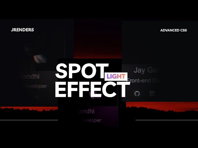 Create this crazy spotlight effect | Advanced CSS | @JRenders
