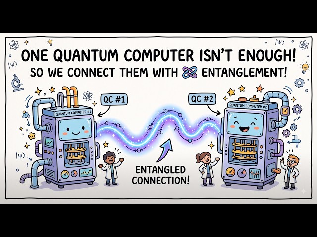 One Quantum Computer Isn’t Enough… So We Connect Them Using Entanglement! #quantumcomputing