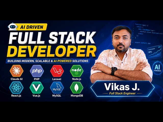 Vikas J. | Full Stack Engineer | AI Driven | Laravel, React, Vue, Node.js, SQL & NoSQL Database
