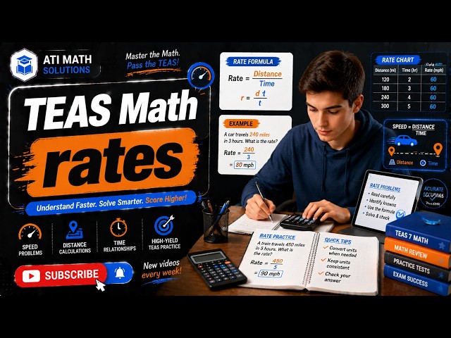 TEAS Math rates#mathtricks