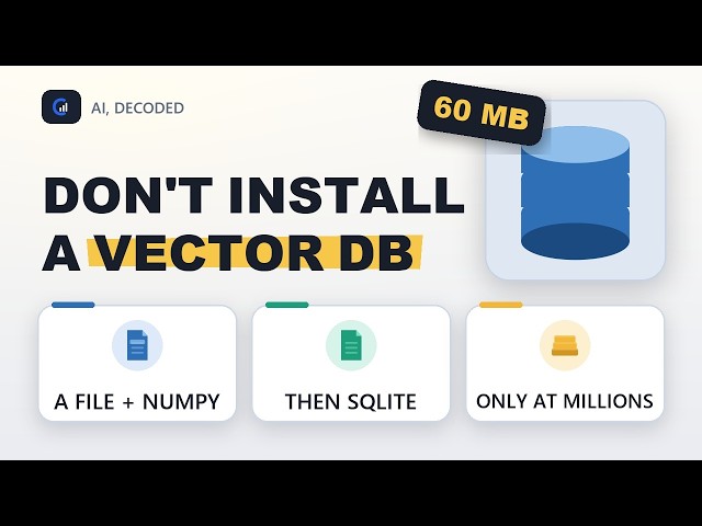 You Don't Need a Vector Database (Most Apps Don't)
