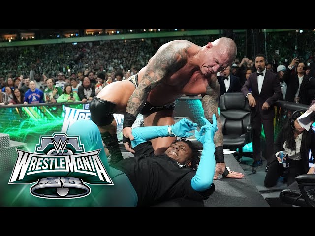 Randy Orton RKOs IShowSpeed on the announce table: WrestleMania XL Sunday highlights