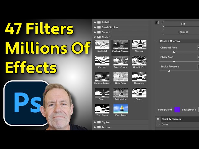 FILTER GALLERY FOR Photoshop Beginners | 47 Filters