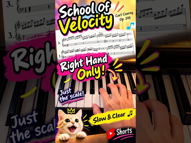 Carl Czerny was a pop composer. The school of velocity. Opp. 299 No. 3 #music #piano #tutorial
