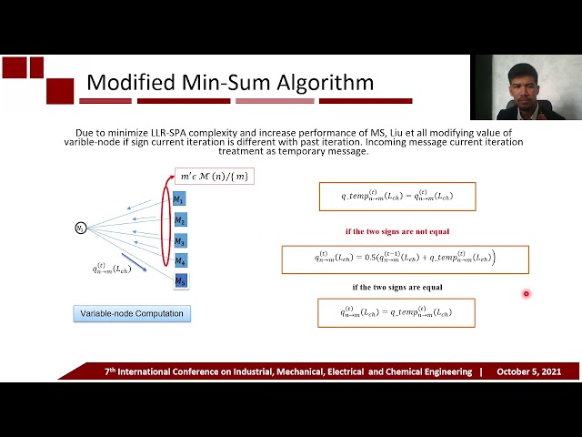 ICIMECE2021: EE69-Low-Density Parity-Check Codes (LDPC) 5G -New Radio (NR)...-Syrico Arindamo
