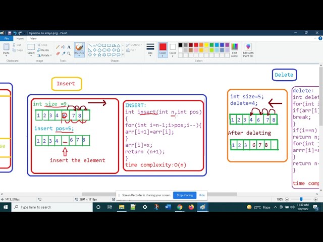 Array Insert In Java English by DGK#java #arrays#placements #english