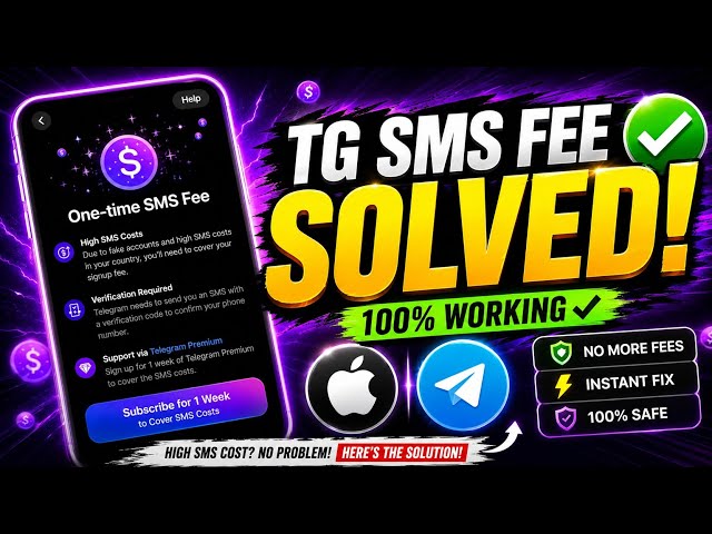 Telegram SMS Fee Problem Solved on iPhone (2026) 🔥 | Fix Telegram SMS Fee Problem | Working Method