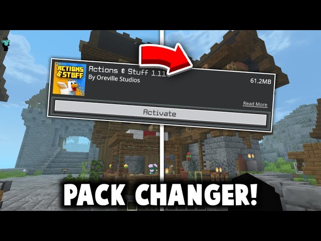 In-Game Texture Pack Changer For Minecraft Bedrock! (Mobile & PC 0.26+)
