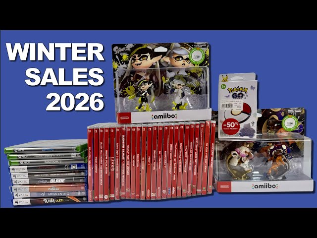 INSANE Winter 2026 Gaming Haul 🎮 Switch PS5 Xbox + Amiibo Deals