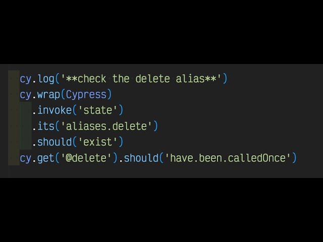Check If Cypress Has An Alias Before Getting It