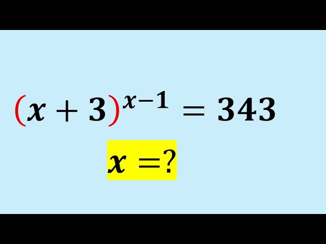 Exponential Equation 