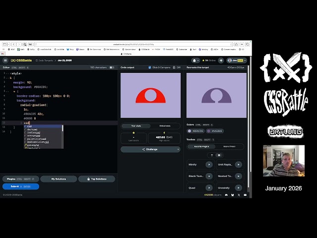 CSSBattle for JANUARY 21 (2026)