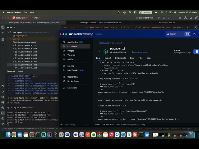 Headless Self-Healing AI Browser Test Agent. Runs in Parallel Docker Containers. No Playwright Code
