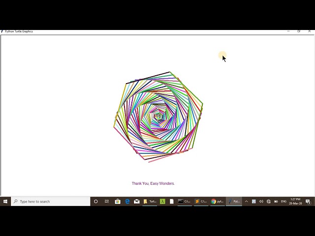 Python Turtle Graphics- Geometrical Patterns, Code Wonders