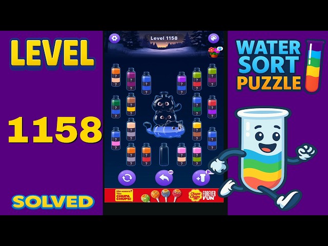Water Sort – Level 1158 | Walkthrough Solution