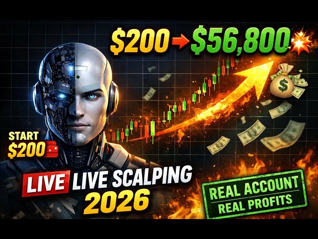 $200 ➜ $56,800 💥LIVE SCALPING 2026,INSANE PROFIT! #aimaxproea #trading