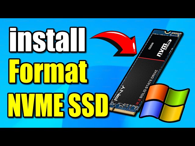 How to Install & format New NVME SSD into PC on Windows 10 & 11 (Best Method)