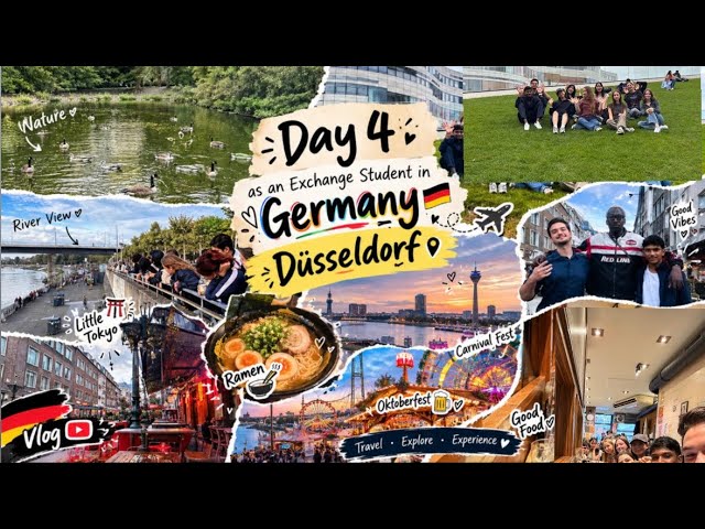 🇩🇪✨ Day 4 as an Exchange Student in Germany! | Düsseldorf 🇯🇵🍜🎡