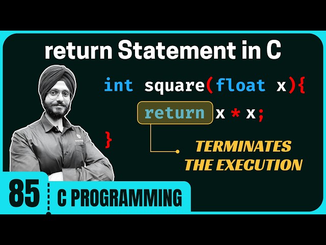 return Statement in C