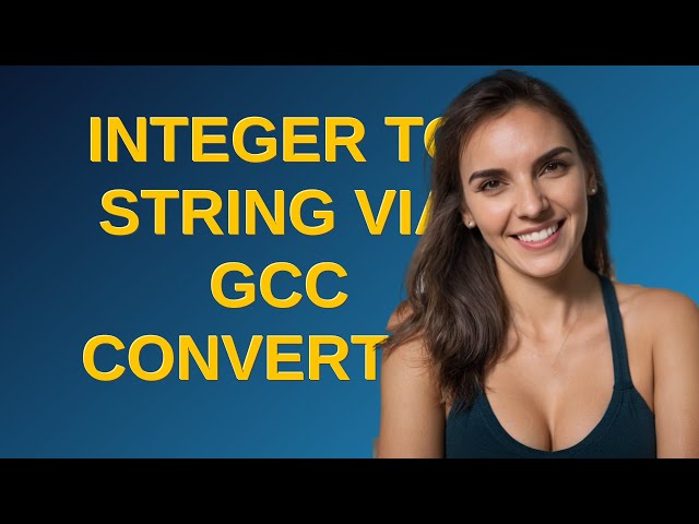 Codereview: Integer to string via gcc converter